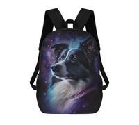 sinyumoney Galactic Pup Portrait -5 Children's 17 Inch School Backpack 3D Printed Casual Daypacks for Kids Travel Rucksacks Book Bags Kids School Bag
