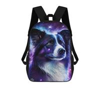sinyumoney Galactic Pup Portrait -6 Backpack School Large School Backpack for Boys for Teenage Girls Boys Women Men 17inch