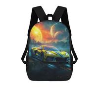 sinyumoney Galactic Racing Car Backpack School Work Business College School for Men, Women & Teenage Boys 17inch