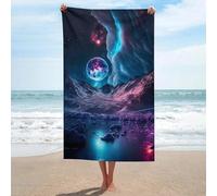 sinyumoney Galactic Reflections Towels Bathroom Super Soft Feel Goal Design Beach Towel Travel Essentials for Pool Or Bath 130cm*80cm