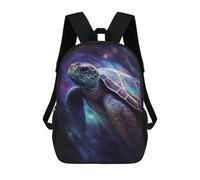 sinyumoney Galactic Sea Turtle Art Print Backpack School Water Resistant Travel Backpack Computer Bag - Perfect for Travel, Work And Daily Use 17inch