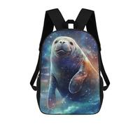 sinyumoney Galactic Seal Majesty Backpack Cartoon Plush Bag, 3D Backpack for Kids School Bag Birthday Gift Idea for Boys And Girls 17inch