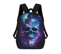 sinyumoney Galactic Skull Art Print Rucksack Business Laptop Rucksack Bag Unisex Casual Daypack for Girls Boys Teenage 17inch