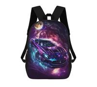 sinyumoney Galactic Sports Car Artwork-4 Children's Backpacks School Backpack 3D Printed for Kids Travel Rucksacks Book Bags Kids 17inch School Bag