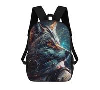 sinyumoney Galactic Stormscape -2 Kids School Backpack 3D Printed Fashion School Bag Casual School Bag for Boys Elementary And Middle School Students 17inch