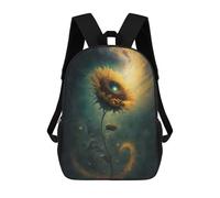 sinyumoney Galactic Sunflower School Backpack for Girls Backpack Water Repellent Casual Daypack Lightweight Rucksack Boy Girl School Backpack 17inch