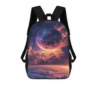 sinyumoney Galactic Sunset Fantasy Backpack School Bag Business Durable Laptop Bag for Campus Outdoor Travel Sports 17inch