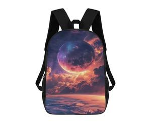 sinyumoney Galactic Sunset Fantasy Backpack School Bag Business Durable Laptop Bag for Campus Outdoor Travel Sports 17inch