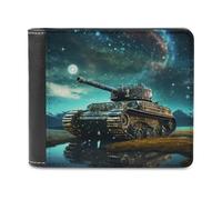 sinyumoney Galactic Tank Reflections 3D Print Clutch Purse Credit Card Slots Banknote Compartments Stylish Durable Wallets Craftsmanship Gifts 11.7cm*9.5cm