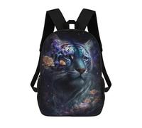sinyumoney Galactic Tiger Fantasy School Backpack Business Laptop Rucksack Bag Unisex Casual Daypack for Men, Women & Teenage Boys 17inch
