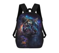 sinyumoney Galactic Tiger Portrait -1 School Backpack High Secondary School Bags Casual Backpack for Girl, Teen Girls 17inch