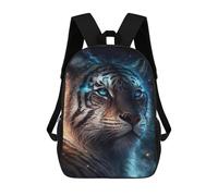 sinyumoney Galactic Tiger Portrait -16 School Backpack Computer Rucksack for School/Work/Travel- Perfect for Travel, Work And Daily Use 17inch