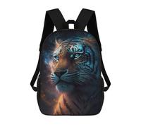 sinyumoney Galactic Tiger Portrait-19 School Backpack Business Durable Laptop Bag for Camping Outdoor Adventures And Daily Travel 17inch