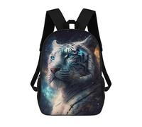 sinyumoney Galactic Tiger Portrait -8 School Backpack High Secondary School Bags Casual Backpack for Girl, Teen Girls 17inch