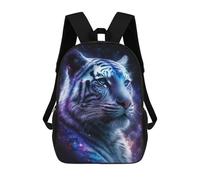 sinyumoney Galactic Tiger Portrait -9 School Backpack Business Durable Laptop Bag for Camping Outdoor Adventures And Daily Travel 17inch