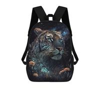sinyumoney Galactic Tiger Portrait Rucksack Water Resistant Travel Backpack Computer Bag for Campus Outdoor Travel Sports 17inch