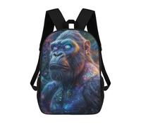 sinyumoney Galactic Titan The Cosmic Ape Backpack School Rucksack Casual Daypacks School Work Travel Bag for Men/Women 17inch