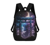 sinyumoney Galactic Torii Gateway -2 Children's 17 Inch School Backpack 3D Printed Casual Daypacks for Kids Travel Rucksacks Book Bags Kids School Bag