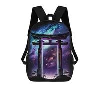sinyumoney Galactic Torii Gateway Children’s Backpack Girls Boys, 17 Inch Rucksack Bag, Daypack, Primary School, Perfect for Back to Kids
