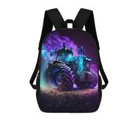 sinyumoney Galactic Tractor Adventure-12 Backpacks 3D Printed 17inch Kids School Backpack Outdoor Casual Daypack Casual Travel Bags for Middle School Students
