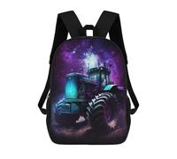sinyumoney Galactic Tractor Adventure-17 Children's 17 Inch School Backpack 3D Printed Casual Daypacks for Kids Travel Rucksacks Book Bags Kids School Bag