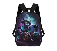 sinyumoney Galactic Tractor Adventure-4 Backpack School Bag Lightweight Casual Daypack School Backpacks for School/Work/Travel 17inch