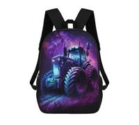 sinyumoney Galactic Tractor Lights-1 Backpack School Bag Large School Backpack for Boys - Perfect for Travel, Work And Daily Use 17inch
