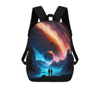 sinyumoney Galactic Trails Night Sky School Bags Water Resistant Travel Backpack Computer Bag for School/Work/Travel 17inch