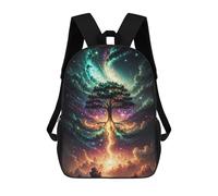 sinyumoney Galactic Tree of Life -10 Backpack 3D Print Kids Bag Elementary Students Daypack Lightweight School Bag for Children Girls Boys Nursery Lunch Pack 17inch