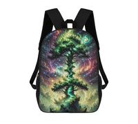 sinyumoney Galactic Tree of Life -13 Kids School Backpack 3D Printed Backpacks Fashion School Bag Rucksacks for Boys Elementary And Middle School Students 17inch