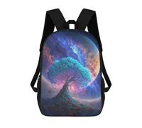 sinyumoney Galactic Tree of Life -2 Children's Backpack, Schoolbag Large Capacity Students Bookbag Rucksack Knapsack for Boys Girls Adults Teen 17inch