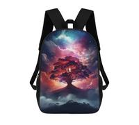 sinyumoney Galactic Tree of Life -2 School Backpack Water Resistant School Bag Business Backpack for Men/Women 17inch