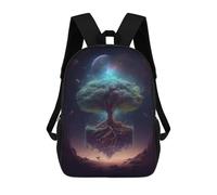 sinyumoney Galactic Tree Of Life School Backpack Fashion Stationery Backpack Waterproof Casual Daypacks for Camping Outdoor Adventures And Daily Travel 17inch