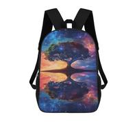 sinyumoney Galactic Tree Reflections Backpack School Work Business College School for Men, Women & Teenage Boys 17inch