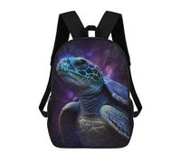 sinyumoney Galactic Turtle Art Print-2 17 Inch Backpack School Bag Rucksack for Girls Boys Large Capacity Kids Back Pack Lightweight School Bags for Children Students