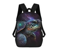 sinyumoney Galactic Turtle Art Print-5 School Bag 3D Printed Children's School Backpack Casual Fashion Travel Backpacks for Kids School Students 17inch