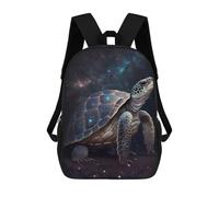 sinyumoney Galactic Turtle Shell Artwork-1 Kids Backpacks Children Bag,Anime Bag,Large Capacity Kids Backpack, 3D Printed Children's,Student Schoolbag,Kids Boys Girls School Bag 17inch