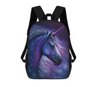 sinyumoney Galactic Unicorn Art Print-6 School Bags School Secondary High School College Backpack Travel for Boys/Girls/Teenagers 17inch