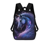 sinyumoney Galactic Unicorn Art Print Backpack School Daypacks Business Backpack Water Resistant Bookbag for Boys/Girls/Teenagers 17inch