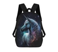 sinyumoney Galactic Unicorn Fantasy Art -1 Backpack School Bag Rucksack Casual Daypacks School Work Travel Bag for Teenage Girls Boys Women Men 17inch