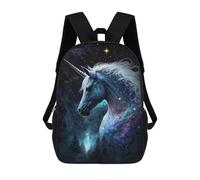 sinyumoney Galactic Unicorn Fantasy Art Backpack School Bag Fashion Stationery Backpack Waterproof Casual Daypacks- Perfect for Travel, Work And Daily Use 17inch