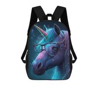 sinyumoney Galactic Unicorn Sunglasses School Backpack Computer Rucksack for School/Work/Travel- Perfect for Travel, Work And Daily Use 17inch