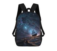 sinyumoney Galactic Voyage A Cosmic Journey Backpack School Daypacks Business Backpack Water Resistant Bookbag for Boys/Girls/Teenagers 17inch