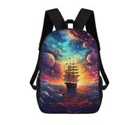 sinyumoney Galactic Voyage Adventure Backpack School Water Resistant Travel Backpack Computer Bag - Perfect for Travel, Work And Daily Use 17inch
