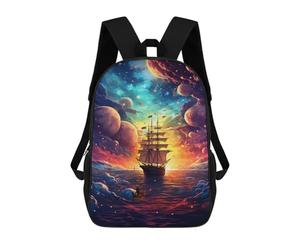 sinyumoney Galactic Voyage Adventure Backpack School Water Resistant Travel Backpack Computer Bag - Perfect for Travel, Work And Daily Use 17inch