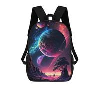 sinyumoney Galactic Wanderers Backpack School Rucksack Casual Daypacks School Work Travel Bag for Boys/Girls/Teenagers 17inch