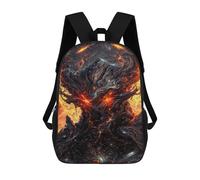 sinyumoney Galactic Whirlpool -2 Backpacks 3D Printed School Bag Casual Kids Fashion School Bag for Boys Middle School Students School 17inch
