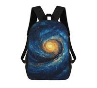 sinyumoney Galactic Whirlpool Painting Backpack Cartoon Plush Bag, 3D Backpack for Kids School Bag Birthday Gift Idea for Boys And Girls 17inch