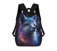 sinyumoney Galactic Wolf Art Print -2 Rucksack Water Resistant Travel Backpack Computer Bag for Campus Outdoor Travel Sports 17inch