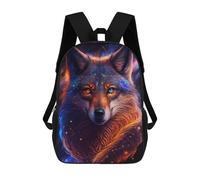 sinyumoney Galactic Wolf Portrait -48 Rucksack Water Resistant Computer Rucksack for Camping Outdoor Adventures And Daily Travel 17inch